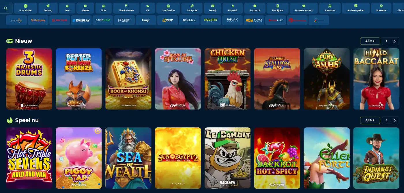GramsBet Casino Startpagina